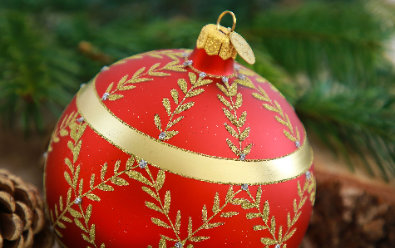 Red Brink Nordic Bauble