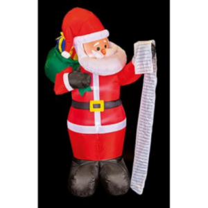 1.8m Inflatable lit Santa with List