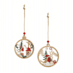 Wooden Robin Hanging Decoration